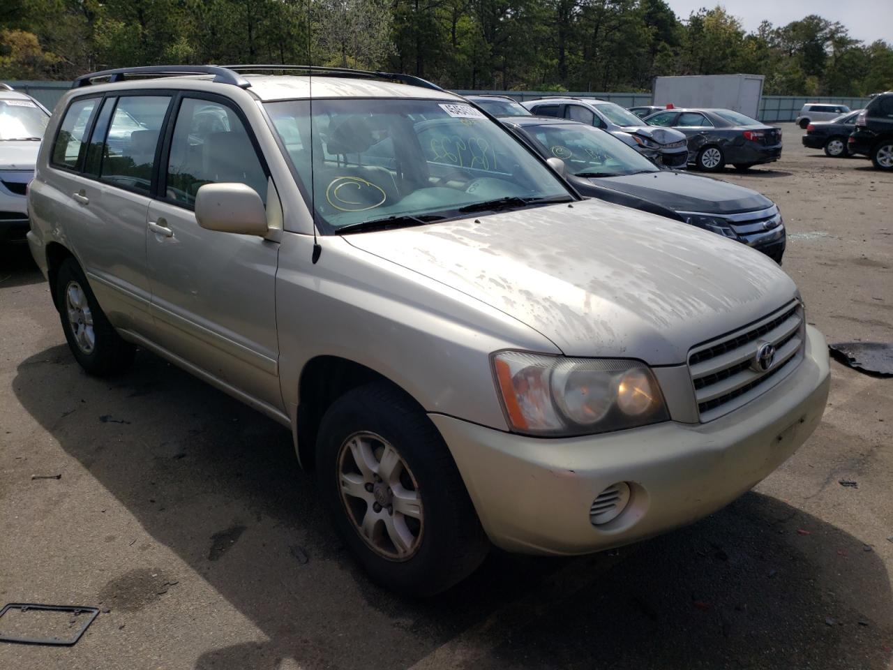 TOYOTA HIGHLANDER 2001 with VIN JTEGF21A610003773 - Photo from auction