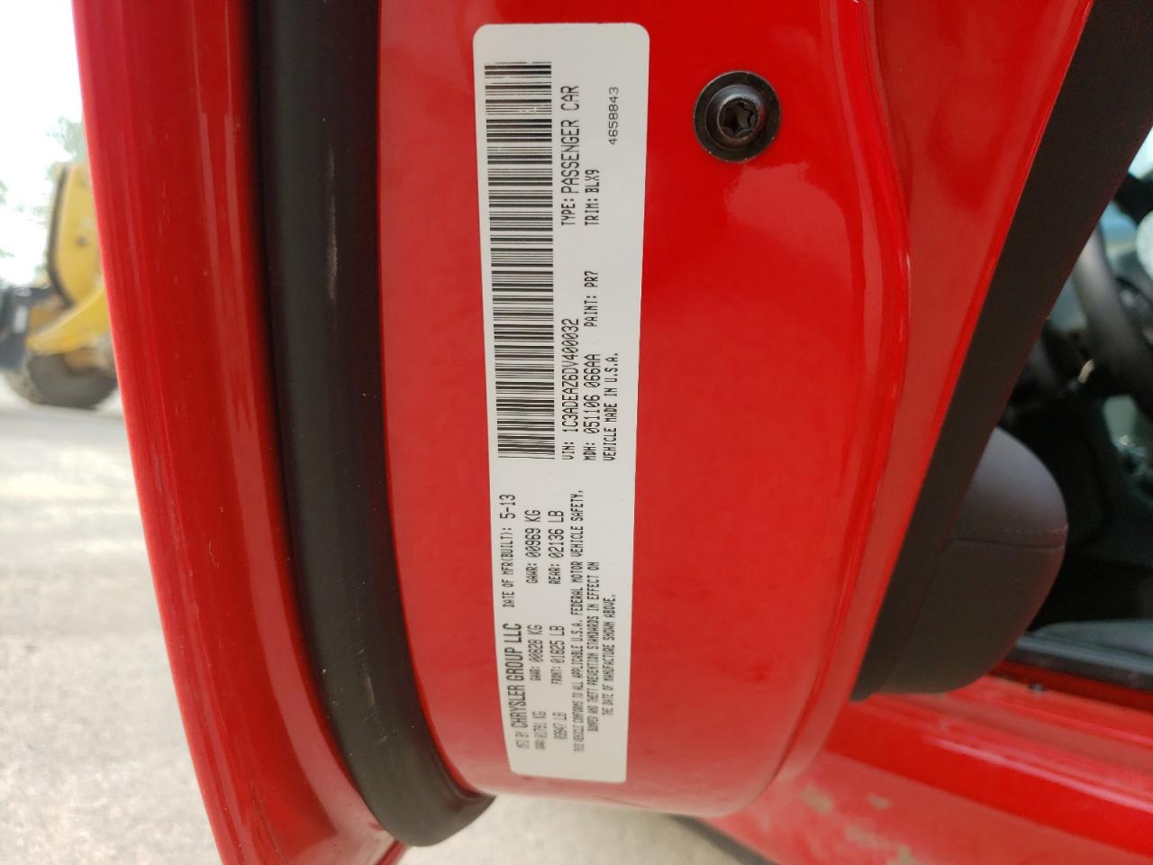 Foto 10 de la subasta – 2013 DODGE VIPER SRT con VIN 1C3ADEAZ6DV400032