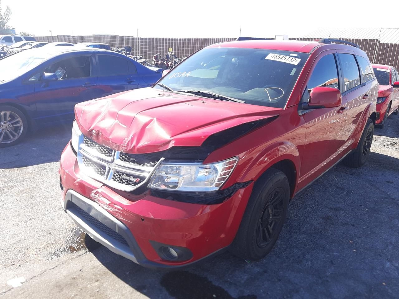 Photo 2 from auction – 2014 DODGE JOURNEY SX with VIN 3C4PDCBGXET229634