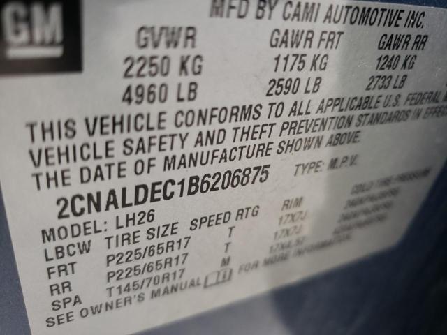 Photo 10 from auction – 2011 CHEVROLET EQUINOX LT with VIN 2CNALDEC1B6206875