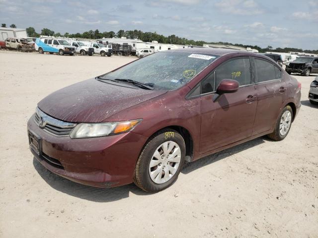 Photo 2 from auction – 2012 HONDA CIVIC LX with VIN 2HGFB2F56CH606925