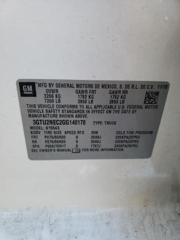 Photo 10 from auction – 2016 GMC SIERRA K15 with VIN 3GTU2NEC2GG140178
