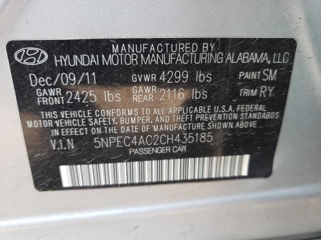 Photo 10 from auction – 2012 HYUNDAI SONATA SE with VIN 5NPEC4AC2CH435185