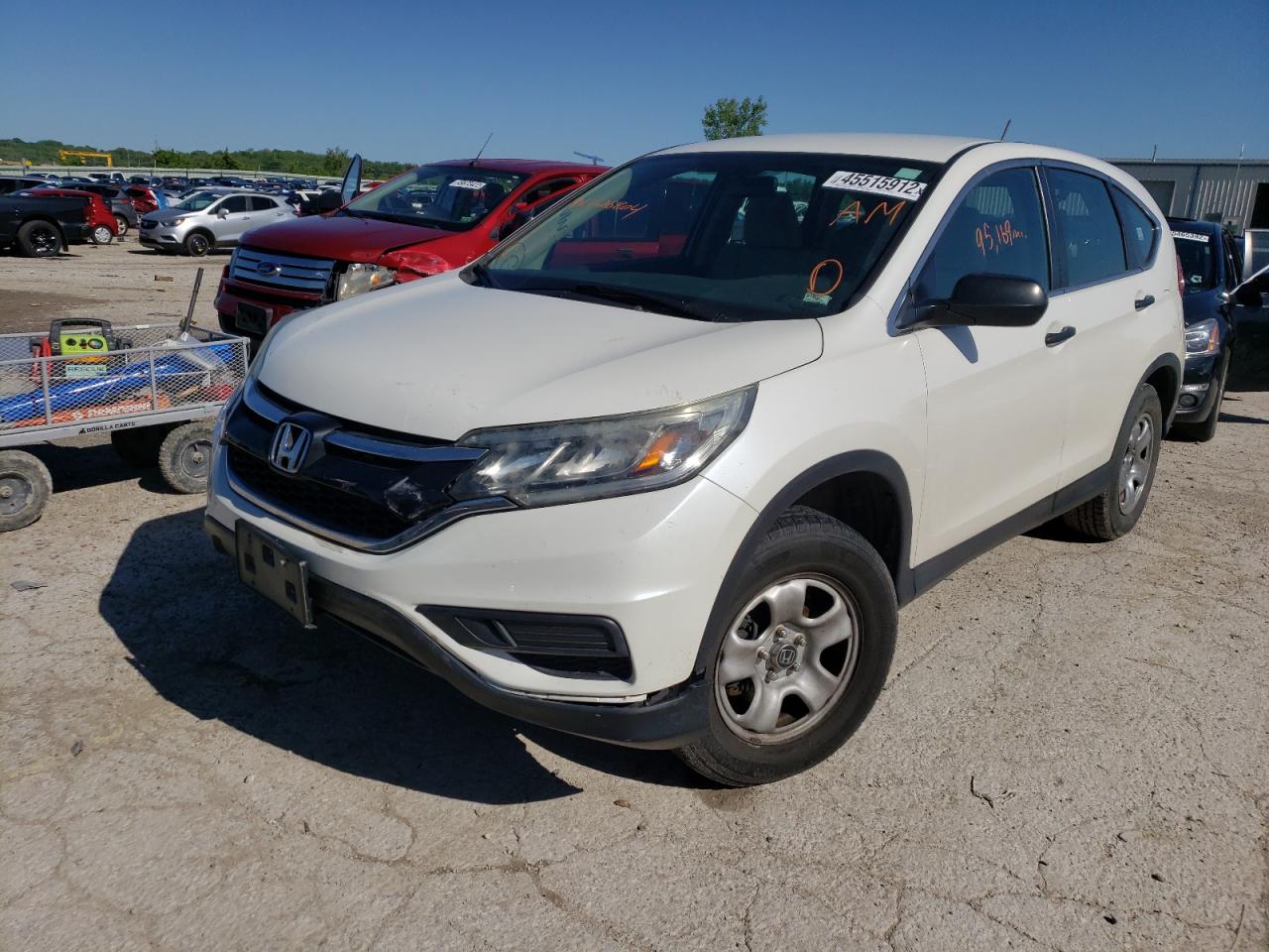 Photo 2 from auction – 2015 HONDA CR-V LX with VIN 5J6RM4H3XFL026804