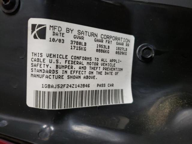 Photo 10 from auction – 2004 SATURN ION LEVEL with VIN 1G8AJ52F24Z142846