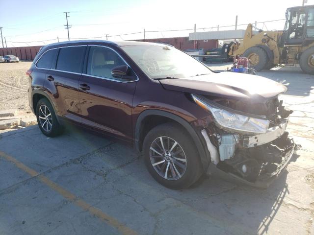 TOYOTA HIGHLANDER 2017 with VIN 5TDKZRFH9HS229138 - Photo from auction