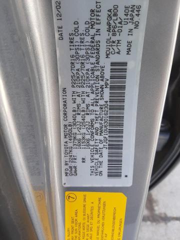 Photo 10 from auction – 2003 LEXUS RX 300 with VIN JTJGF10U630162304