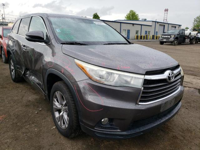 TOYOTA HIGHLANDER 2015 with VIN 5TDZKRFH6FS099674 - Photo from auction