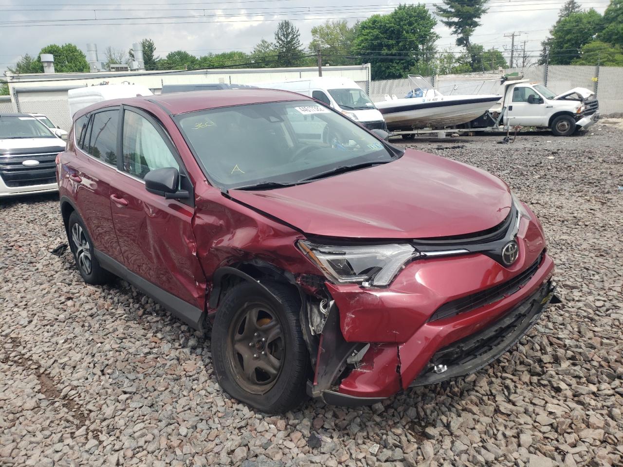 TOYOTA RAV4 LE 2018 with VIN 2T3BFREV5JW838327 - Photo from auction