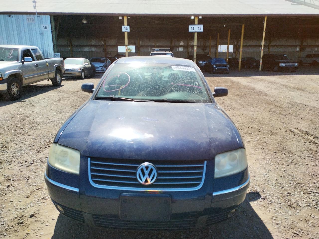 Photo 9 from auction – 2004 VOLKSWAGEN PASSAT GLS with VIN WVWPD63B24P040760