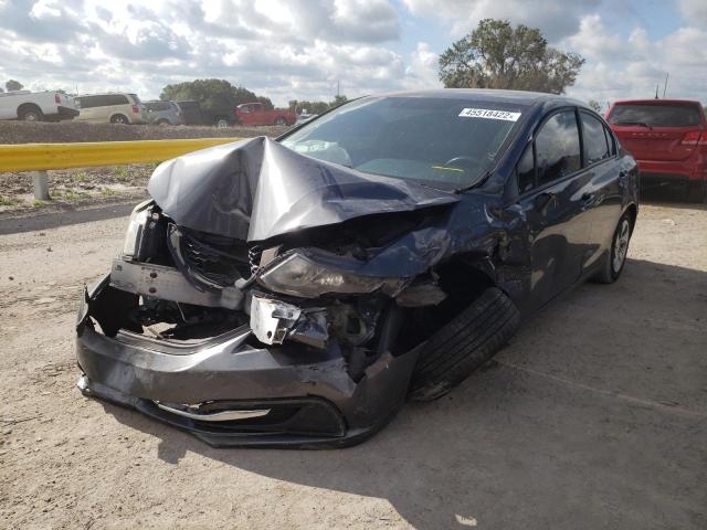 Photo 2 from auction – 2013 HONDA CIVIC LX with VIN 19XFB2F50DE094235