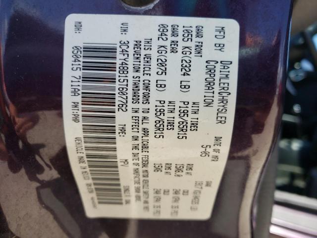 Photo 10 from auction – 2005 CHRYSLER PT CRUISER with VIN 3C4FY48B15T607762