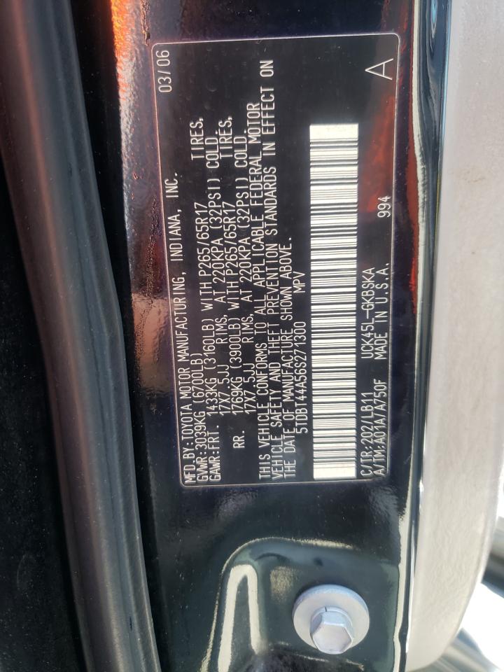 Photo 10 from auction – 2006 TOYOTA SEQUOIA SR with VIN 5TDBT44A56S271300