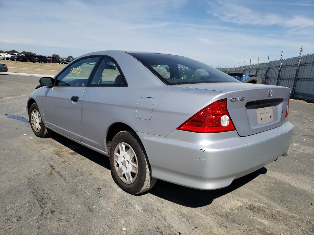 Photo 3 from auction – 2004 HONDA CIVIC VP with VIN 1HGEM22194L040756