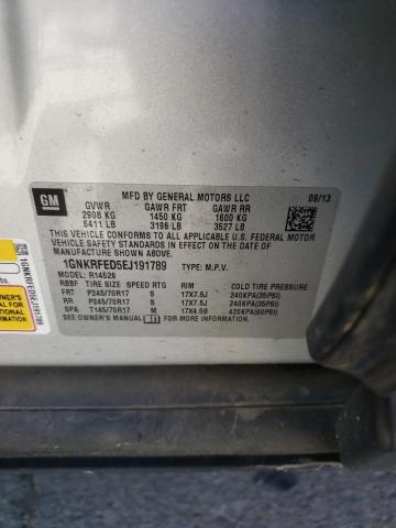 Photo 10 from auction – 2014 CHEVROLET TRAVERSE L with VIN 1GNKRFED5EJ191789