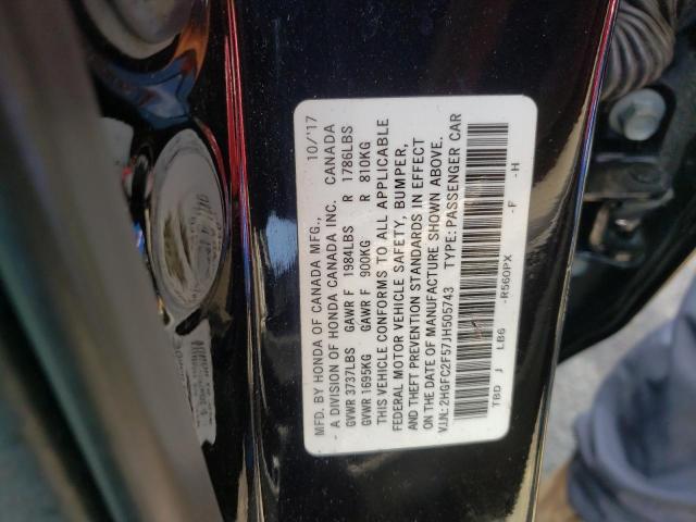 Photo 10 from auction – 2018 HONDA CIVIC LX with VIN 2HGFC2F57JH505743