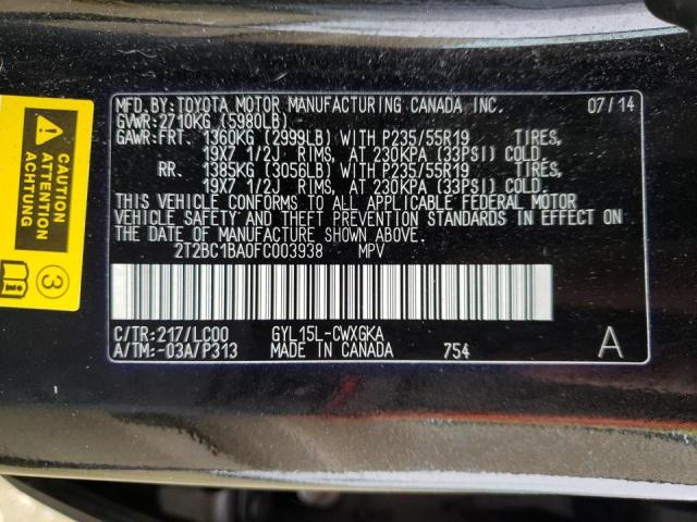Photo 10 from auction – 2015 LEXUS RX 450H with VIN 2T2BC1BA0FC003938