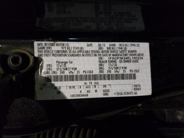 Photo 10 from auction – 2014 FORD FOCUS SE with VIN 1FADP3K24EL150234