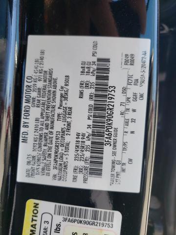 Photo 10 from auction – 2016 FORD FUSION TIT with VIN 3FA6P0K90GR219753
