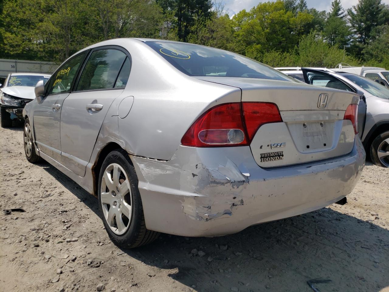 Photo 3 from auction – 2006 HONDA CIVIC LX with VIN 2HGFA16576H516894