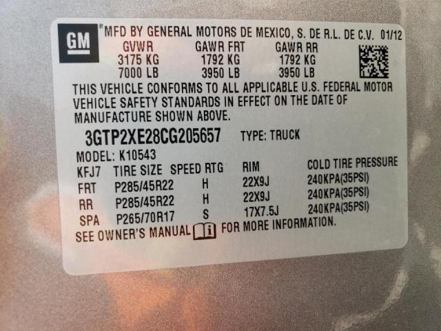 Photo 10 from auction – 2012 GMC SIERRA K15 with VIN 3GTP2XE28CG205657