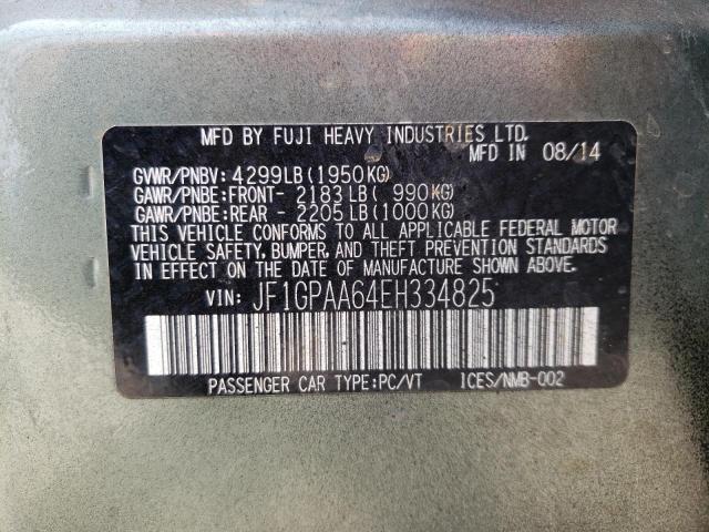Photo 10 from auction – 2014 SUBARU IMPREZA with VIN JF1GPAA64EH334825