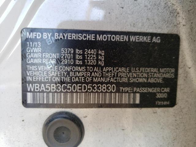 Photo 10 from auction – 2014 BMW 535 XI with VIN WBA5B3C50ED533830