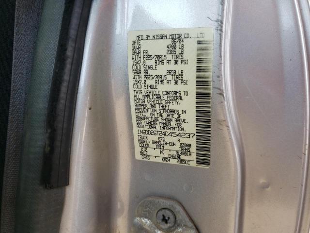 Photo 10 from auction – 2004 NISSAN FRONTIER K with VIN 1N6DD26T24C454237