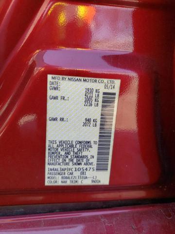 Photo 10 from auction – 2015 NISSAN ALTIMA with VIN 1N4AL3AP3FC105475