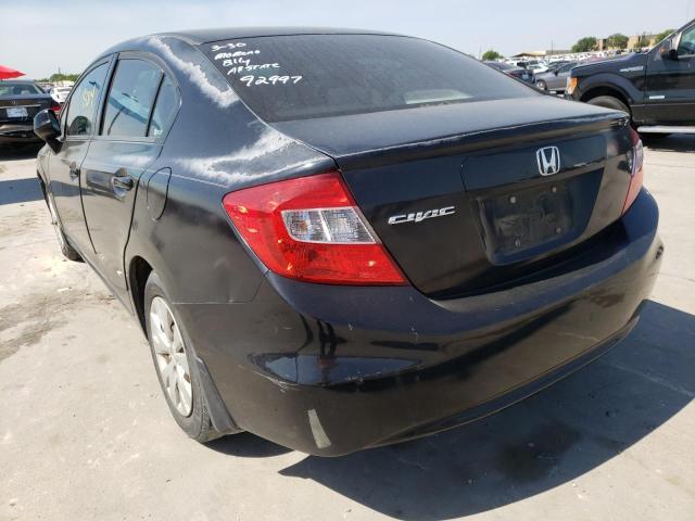 Photo 3 from auction – 2012 HONDA CIVIC LX with VIN 2HGFB2F59CH560216