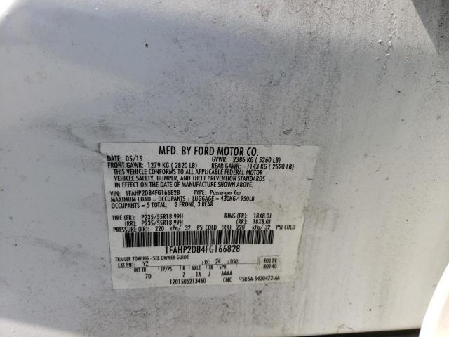 Photo 10 from auction – 2015 FORD TAURUS SE with VIN 1FAHP2D84FG166828