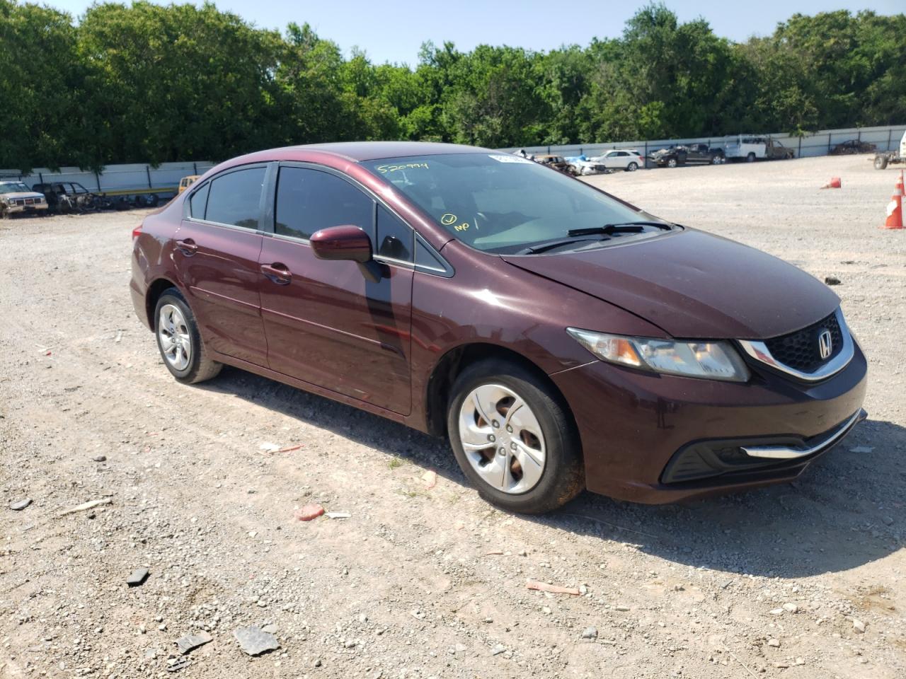 HONDA CIVIC LX 2015 with VIN 2HGFB2F55FH520994 - Photo from auction