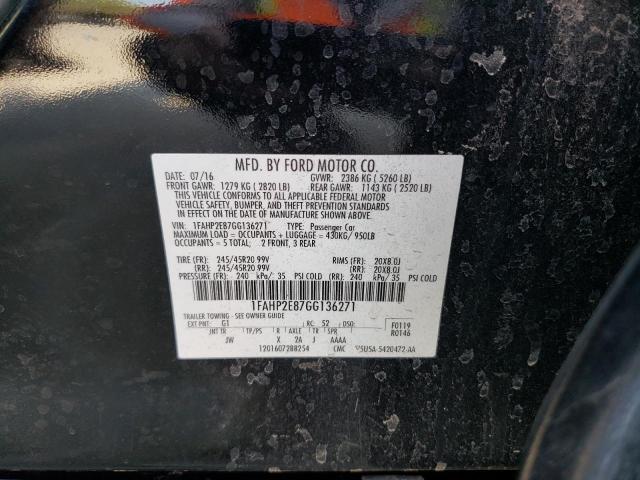 Photo 10 from auction – 2016 FORD TAURUS SEL with VIN 1FAHP2E87GG136271