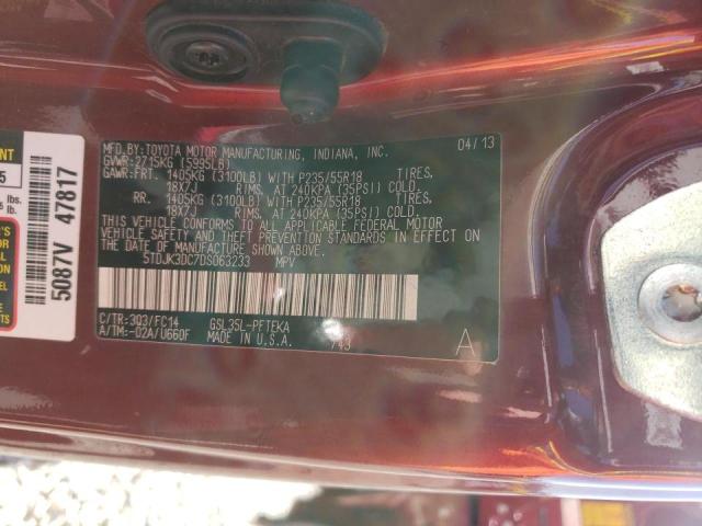 Photo 10 from auction – 2013 TOYOTA SIENNA LE with VIN 5TDJK3DC7DS063233