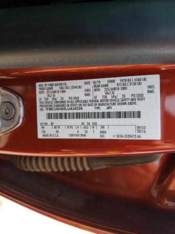 Photo 10 from auction – 2020 FORD ESCAPE SEL with VIN 1FMCU0H65LUA34339