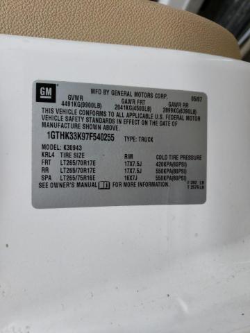 Photo 10 from auction – 2007 GMC NEW SIERRA with VIN 1GTHK33K97F540255