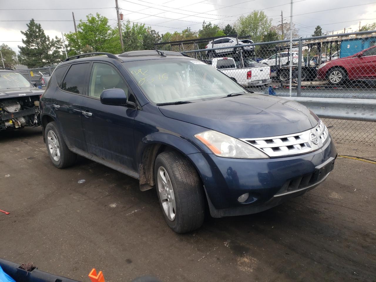 NISSAN MURANO SL 2003 with VIN JN8AZ08W53W227533 - Photo from auction