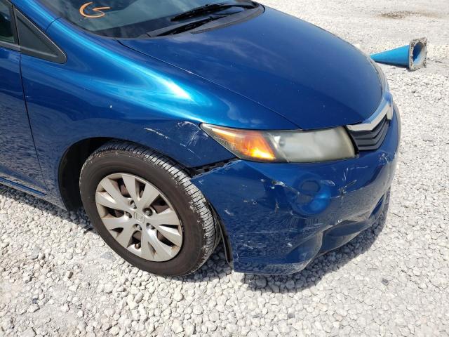 Photo 9 from auction – 2012 HONDA CIVIC LX with VIN 19XFB2F52CE058366