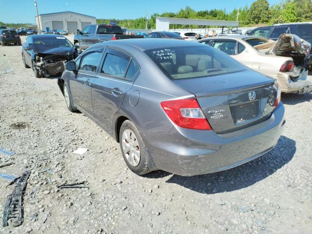 Photo 3 from auction – 2012 HONDA CIVIC LX with VIN 19XFB2F52CE061106