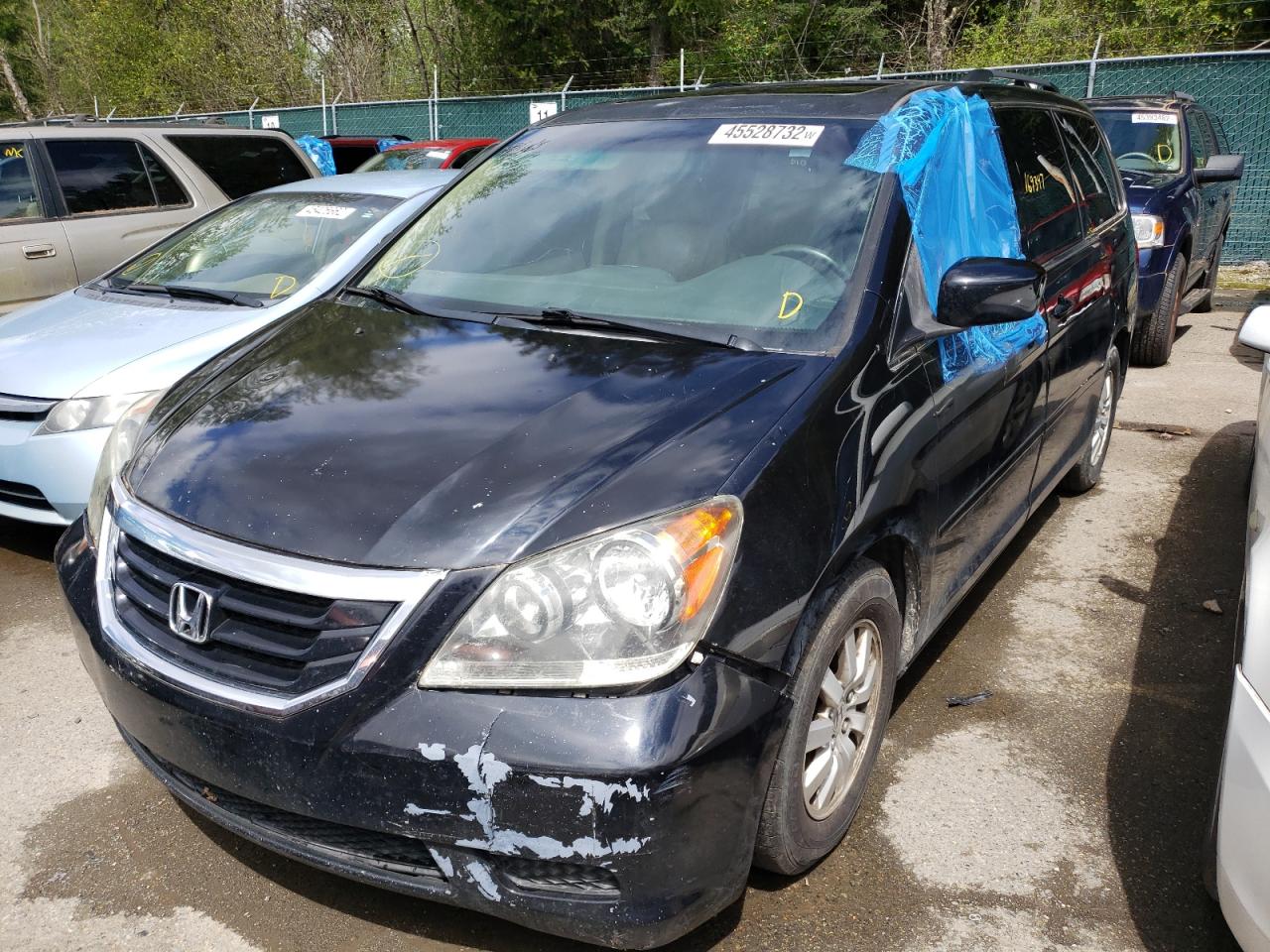 Photo 2 from auction – 2009 HONDA ODYSSEY EX with VIN 5FNRL38639B057638