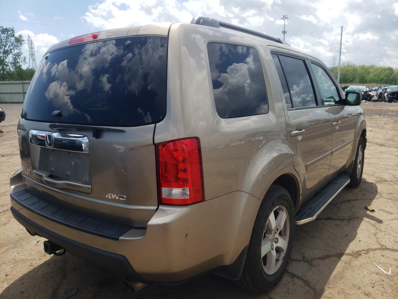 Photo 4 from auction – 2009 HONDA PILOT EXL with VIN 5FNYF48559B043093