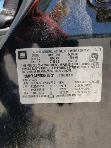 Photo 10 from auction – 2016 CHEVROLET EQUINOX LT with VIN 2GNFLGE35G6316631
