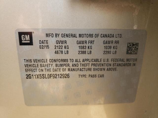 Photo 10 from auction – 2015 CHEVROLET IMPALA LS with VIN 2G11X5SL0F9212926