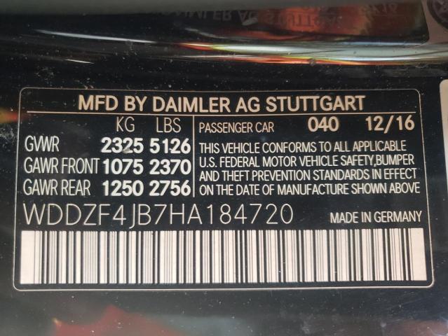 Photo 10 from auction – 2017 MERCEDES-BENZ E 300 with VIN WDDZF4JB7HA184720