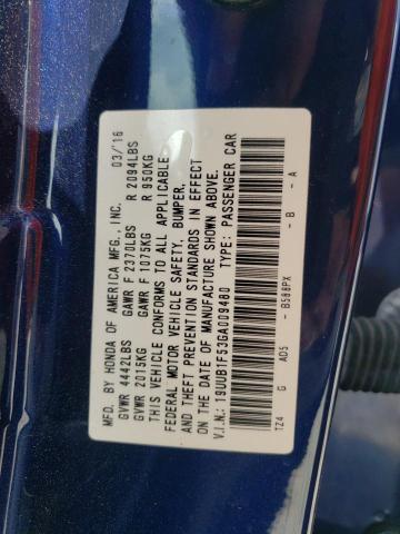Photo 10 from auction – 2016 ACURA TLX TECH with VIN 19UUB1F53GA009480