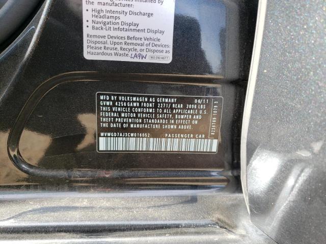 Photo 10 from auction – 2012 VOLKSWAGEN GTI with VIN WVWGD7AJ3CW016052