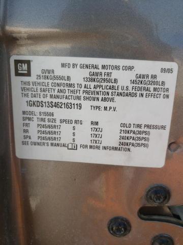 Foto 10 de la subasta – 2006 GMC ENVOY con VIN 1GKDS13S462163119