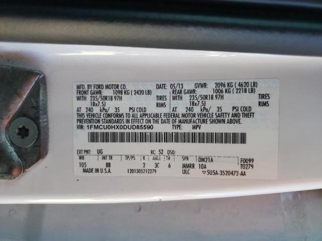 Photo 10 from auction – 2013 FORD ESCAPE SEL with VIN 1FMCU0HX0DUD85590