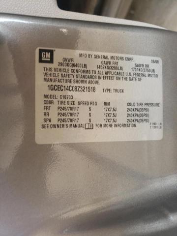 Photo 10 from auction – 2008 CHEVROLET SILVERADO with VIN 1GCEC14C08Z321518