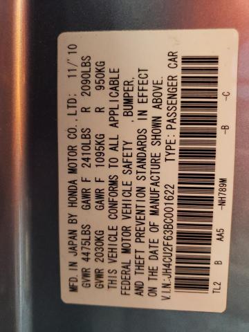 Photo 10 from auction – 2011 ACURA TSX with VIN JH4CU2F63BC001622